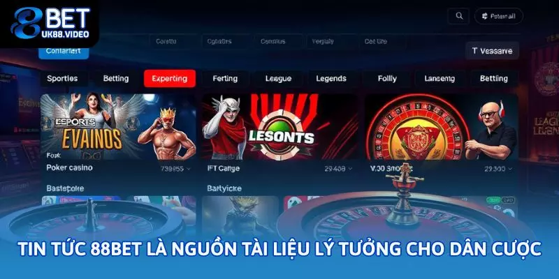 Tin tức 88bet là nguồn tài liệu lý tưởng cho dân cược